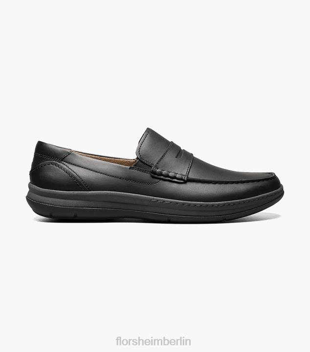 D280242 Schwarz Schuhwerk Männer Florsheim zentraler Moc-Toe-Pennyloafer