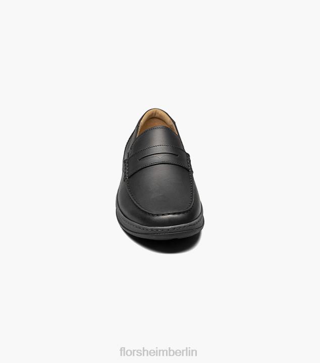 D280242 Schwarz Schuhwerk Männer Florsheim zentraler Moc-Toe-Pennyloafer