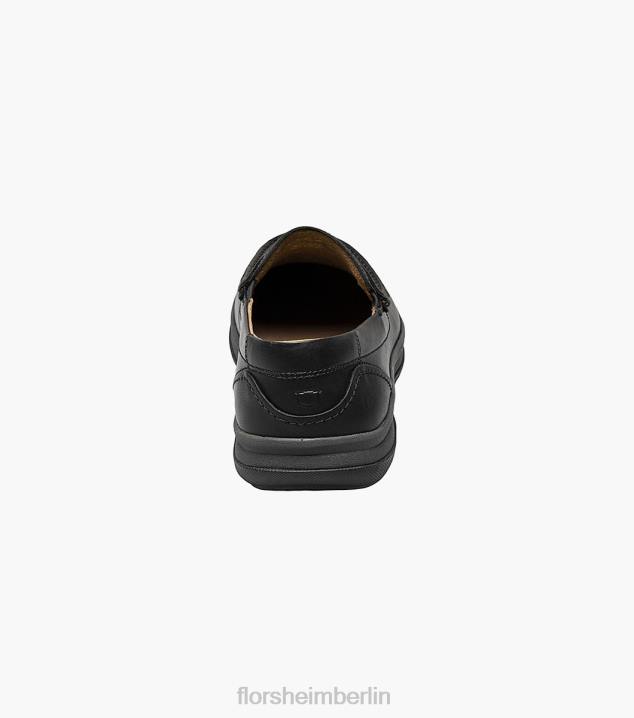 D280242 Schwarz Schuhwerk Männer Florsheim zentraler Moc-Toe-Pennyloafer