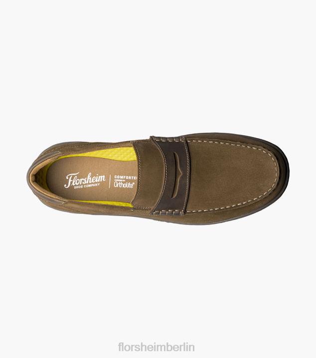 D280243 Pilz-Multi Schuhwerk Männer Florsheim zentraler Moc-Toe-Pennyloafer