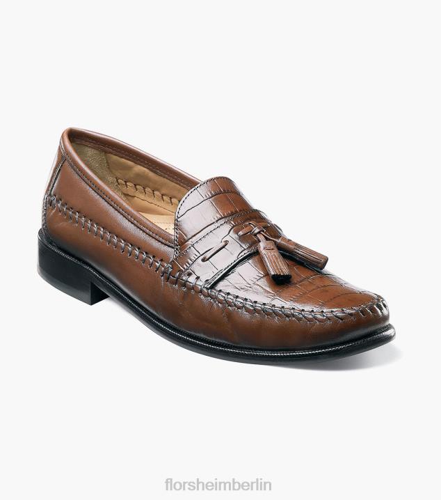 D280255 Cognac Schuhwerk Männer Florsheim Pisa Mokassin mit Mokassin und Quaste