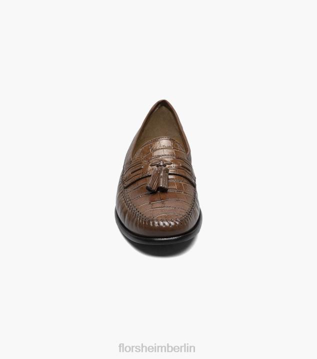 D280255 Cognac Schuhwerk Männer Florsheim Pisa Mokassin mit Mokassin und Quaste