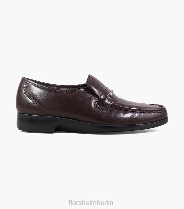 D280256 Burgund Schuhwerk Männer Florsheim Rovito Moc-Toe-Slipper