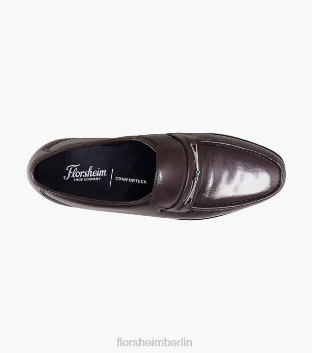 D280256 Burgund Schuhwerk Männer Florsheim Rovito Moc-Toe-Slipper