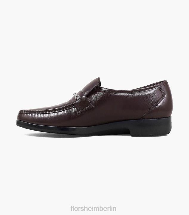 D280256 Burgund Schuhwerk Männer Florsheim Rovito Moc-Toe-Slipper