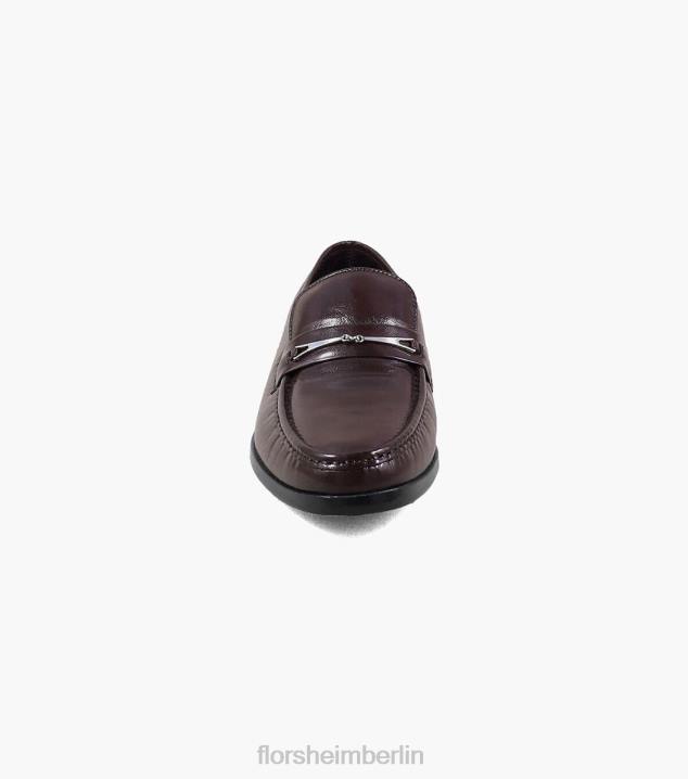 D280256 Burgund Schuhwerk Männer Florsheim Rovito Moc-Toe-Slipper