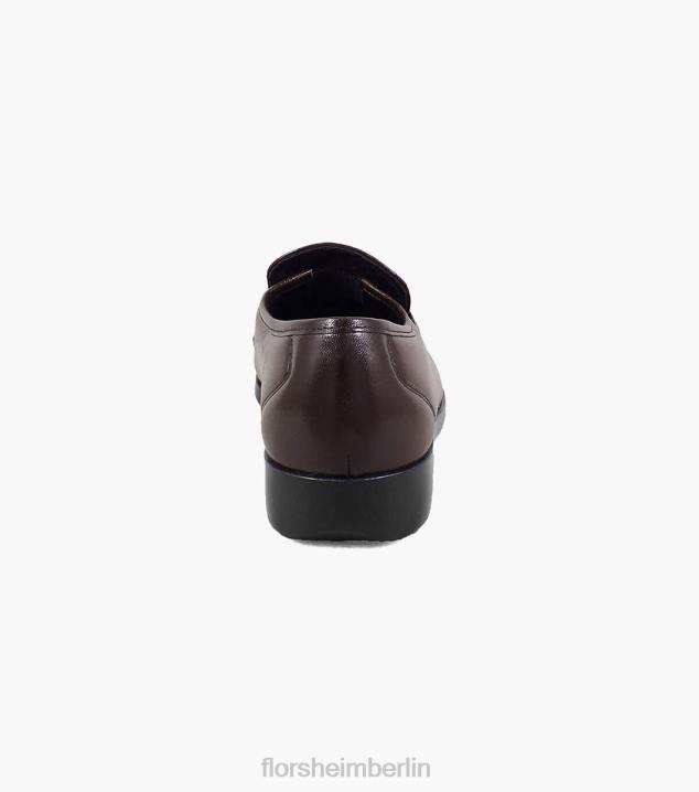 D280256 Burgund Schuhwerk Männer Florsheim Rovito Moc-Toe-Slipper
