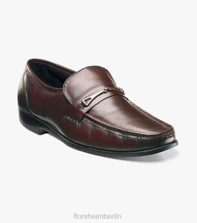 D280257 braun Schuhwerk Männer Florsheim Rovito Moc-Toe-Slipper