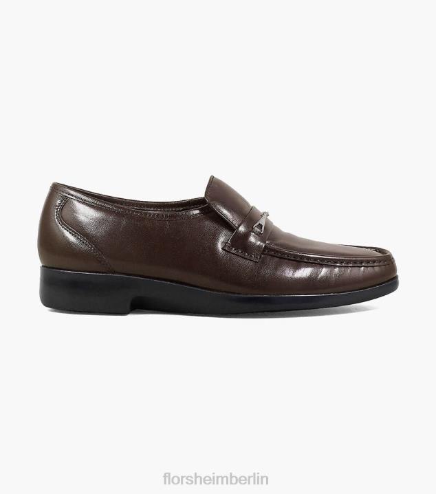 D280257 braun Schuhwerk Männer Florsheim Rovito Moc-Toe-Slipper