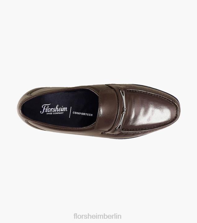 D280257 braun Schuhwerk Männer Florsheim Rovito Moc-Toe-Slipper