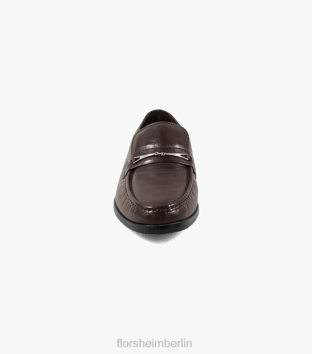 D280257 braun Schuhwerk Männer Florsheim Rovito Moc-Toe-Slipper