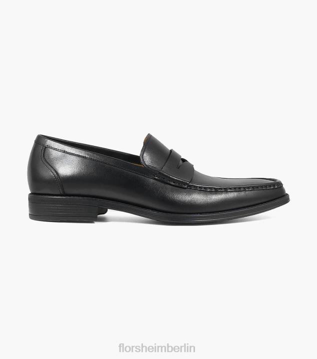D280259 Schwarz Schuhwerk Männer Florsheim Amelio Moc-Toe-Pennyloafer