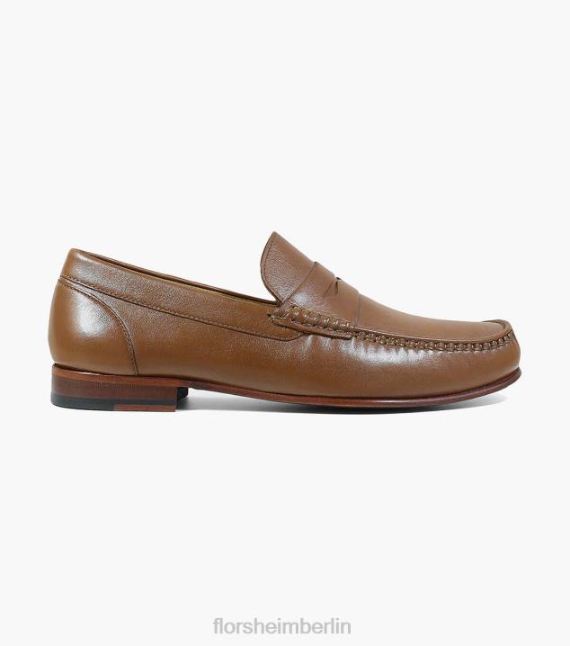 D280263 Cognac Schuhwerk Männer Florsheim Beaufort Moc-Toe-Penny-Loafer