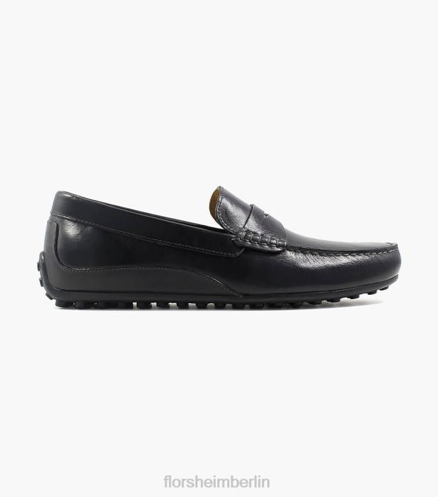 D280266 Schwarz Schuhwerk Männer Florsheim Drossel-Moc-Toe-Penny-Loafer