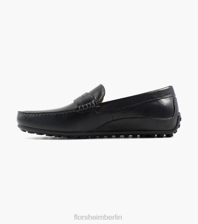 D280266 Schwarz Schuhwerk Männer Florsheim Drossel-Moc-Toe-Penny-Loafer