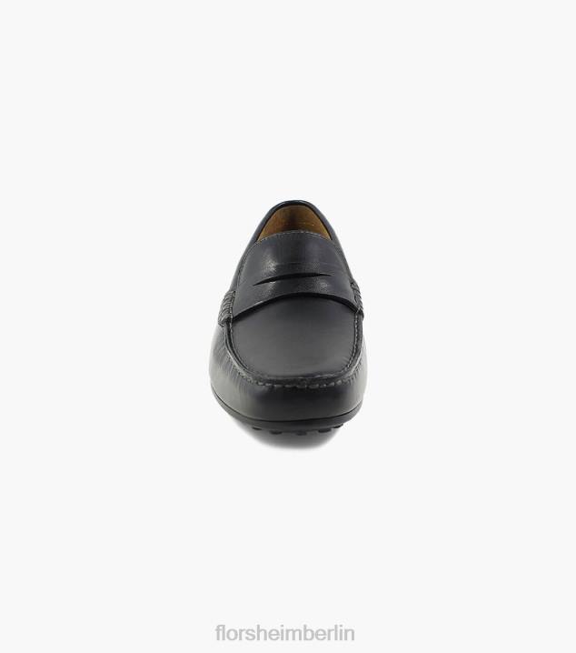 D280266 Schwarz Schuhwerk Männer Florsheim Drossel-Moc-Toe-Penny-Loafer