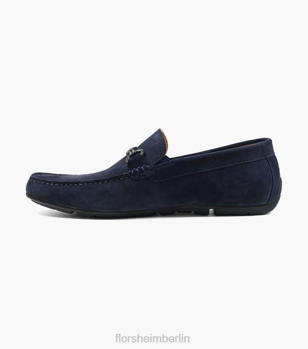 D280271 marineblaues Wildleder Schuhwerk Männer Florsheim Moc-Toe-Loafer von Dubino