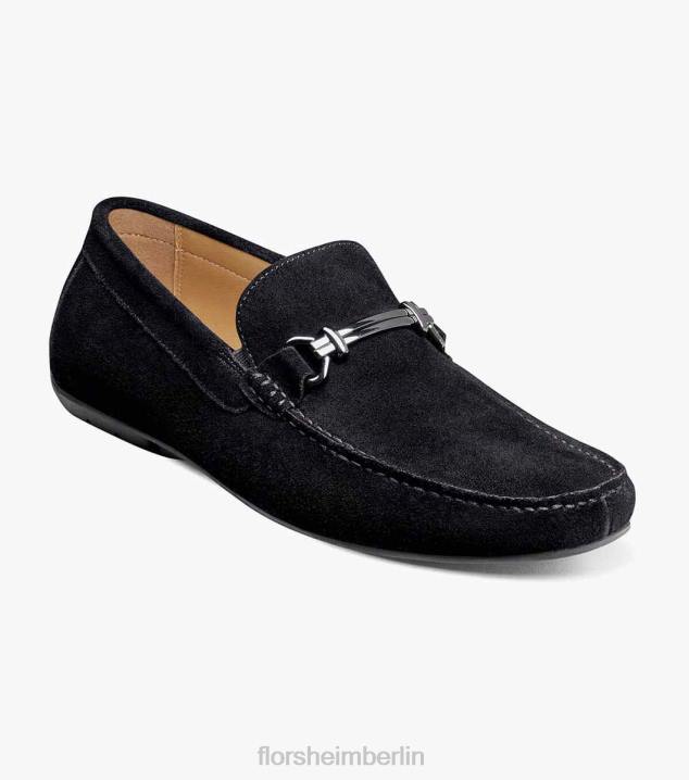 D280272 schwarzes Wildleder Schuhwerk Männer Florsheim Moc-Toe-Loafer von Dubino
