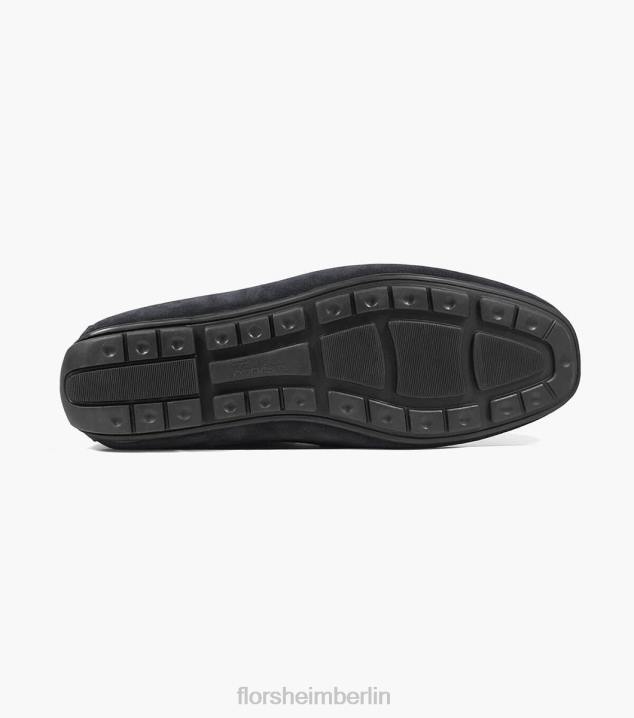 D280272 schwarzes Wildleder Schuhwerk Männer Florsheim Moc-Toe-Loafer von Dubino