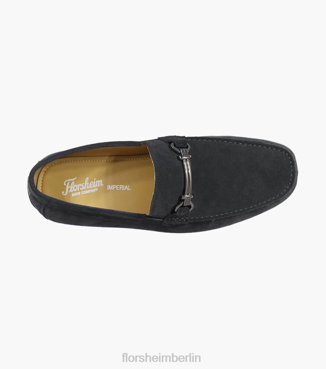 D280272 schwarzes Wildleder Schuhwerk Männer Florsheim Moc-Toe-Loafer von Dubino