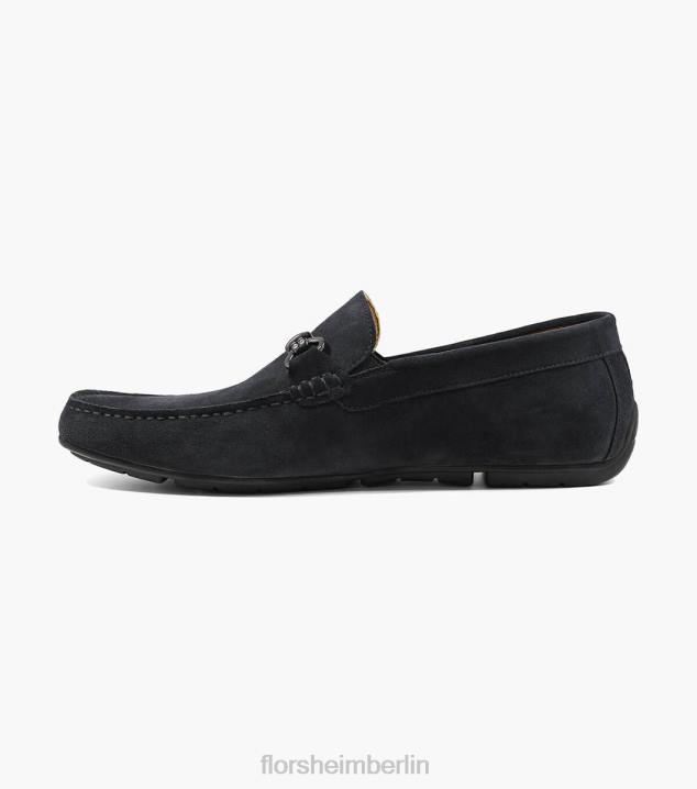 D280272 schwarzes Wildleder Schuhwerk Männer Florsheim Moc-Toe-Loafer von Dubino