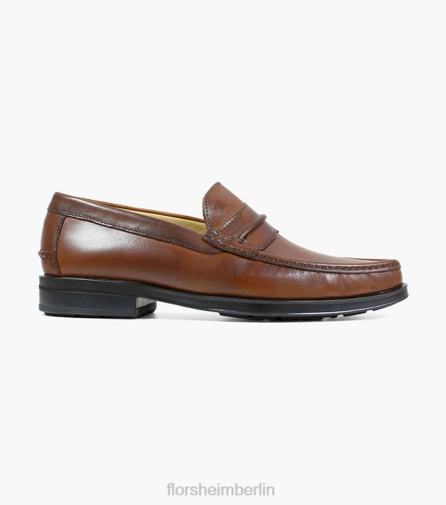 D280274 bräunen Schuhwerk Männer Florsheim Palace Moc-Toe-Loafer mit Riemen