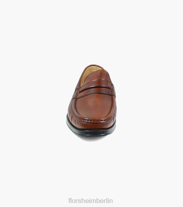 D280274 bräunen Schuhwerk Männer Florsheim Palace Moc-Toe-Loafer mit Riemen