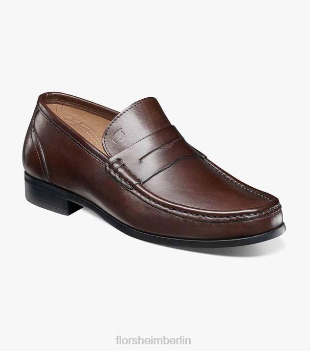 D280276 braun Schuhwerk Männer Florsheim Puente Moc-Toe-Pennyloafer