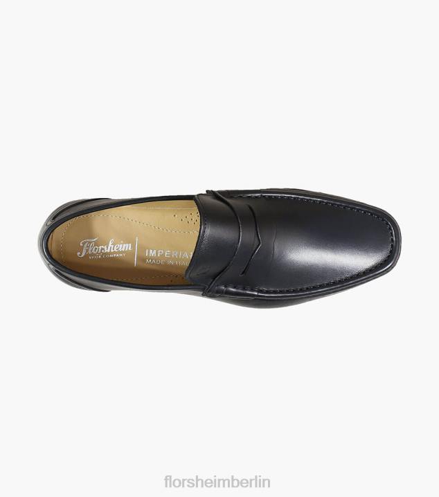 D280277 Schwarz Schuhwerk Männer Florsheim Puente Moc-Toe-Pennyloafer