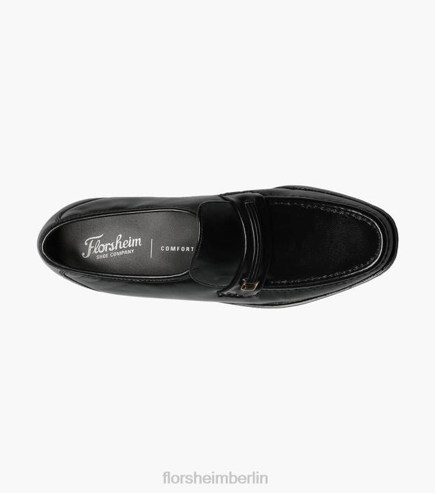 D280278 Schwarz Schuhwerk Männer Florsheim Milano Moc-Toe-Slipper