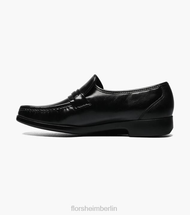 D280278 Schwarz Schuhwerk Männer Florsheim Milano Moc-Toe-Slipper