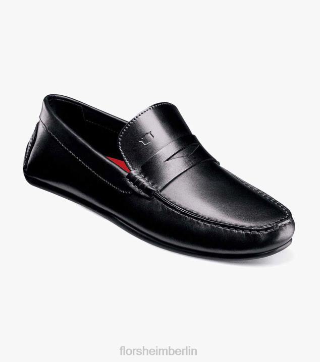 D280284 Schwarz Schuhwerk Männer Florsheim Egan Moc-Toe-Penny-Loafer
