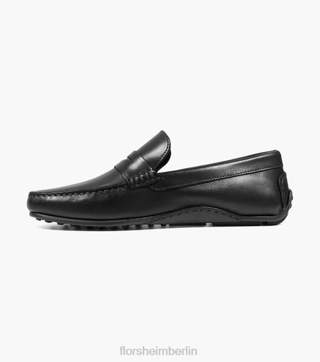 D280284 Schwarz Schuhwerk Männer Florsheim Egan Moc-Toe-Penny-Loafer