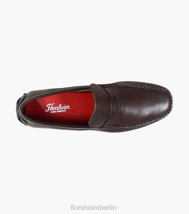D280285 braun Schuhwerk Männer Florsheim Egan Moc-Toe-Penny-Loafer