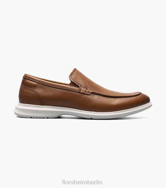 D2803 Cognac Schuhwerk Männer Florsheim Hamptons venezianische Mokassin mit Moc-Toe