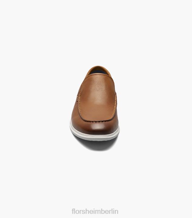 D2803 Cognac Schuhwerk Männer Florsheim Hamptons venezianische Mokassin mit Moc-Toe