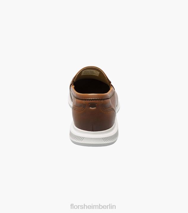 D2803 Cognac Schuhwerk Männer Florsheim Hamptons venezianische Mokassin mit Moc-Toe
