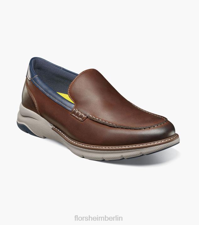D28046 braunes Ch Schuhwerk Männer Florsheim Frenzi Moc-Toe-Loafer im venezianischen Stil