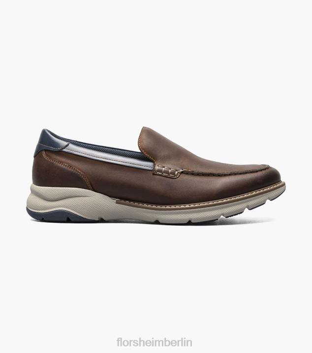D28046 braunes Ch Schuhwerk Männer Florsheim Frenzi Moc-Toe-Loafer im venezianischen Stil