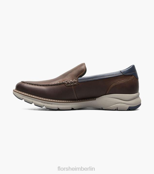 D28046 braunes Ch Schuhwerk Männer Florsheim Frenzi Moc-Toe-Loafer im venezianischen Stil