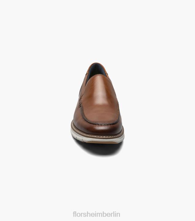 D28048 Cognac Schuhwerk Männer Florsheim Frenzi Moc-Toe-Loafer im venezianischen Stil