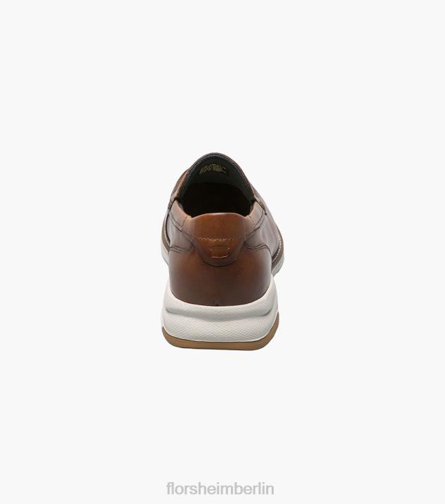 D28048 Cognac Schuhwerk Männer Florsheim Frenzi Moc-Toe-Loafer im venezianischen Stil