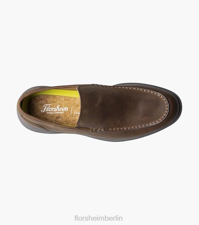 D2804 braunes Ch Schuhwerk Männer Florsheim Hamptons venezianische Mokassin mit Moc-Toe