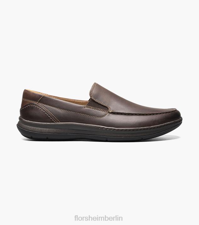 D28064 braunes Ch Schuhwerk Männer Florsheim zentraler venezianischer Mokassin mit Moc-Zehe