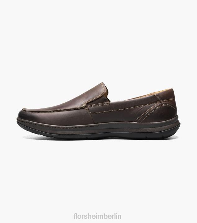 D28064 braunes Ch Schuhwerk Männer Florsheim zentraler venezianischer Mokassin mit Moc-Zehe