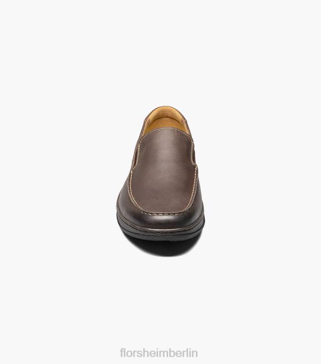 D28064 braunes Ch Schuhwerk Männer Florsheim zentraler venezianischer Mokassin mit Moc-Zehe