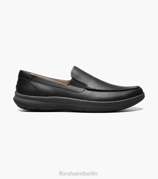 D28065 Schwarz Schuhwerk Männer Florsheim zentraler venezianischer Mokassin mit Moc-Zehe
