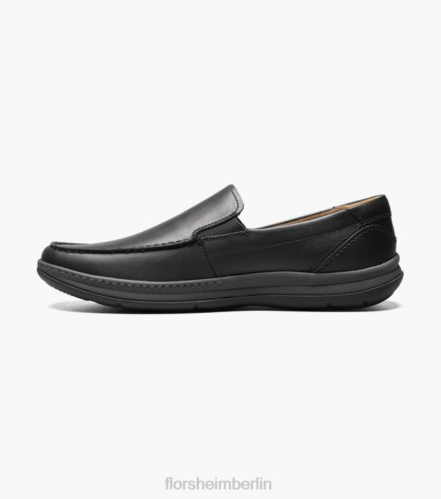 D28065 Schwarz Schuhwerk Männer Florsheim zentraler venezianischer Mokassin mit Moc-Zehe