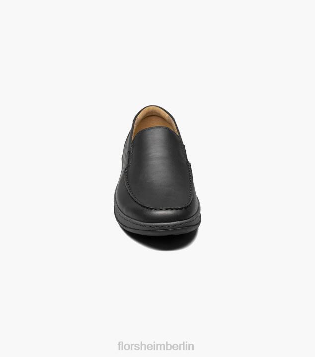 D28065 Schwarz Schuhwerk Männer Florsheim zentraler venezianischer Mokassin mit Moc-Zehe