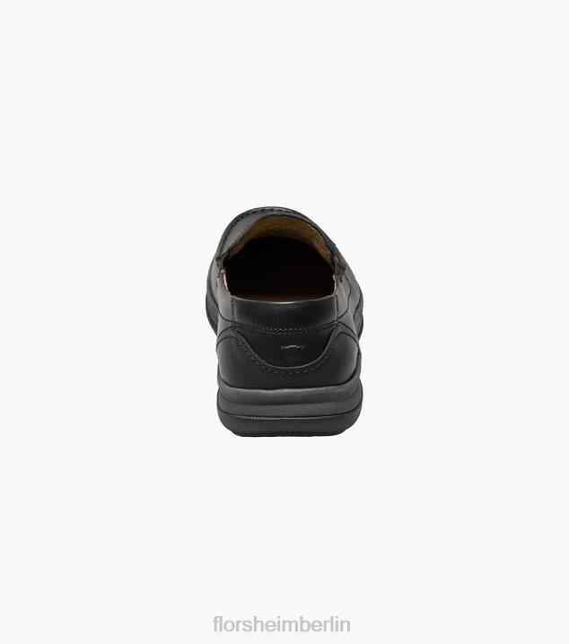 D28065 Schwarz Schuhwerk Männer Florsheim zentraler venezianischer Mokassin mit Moc-Zehe